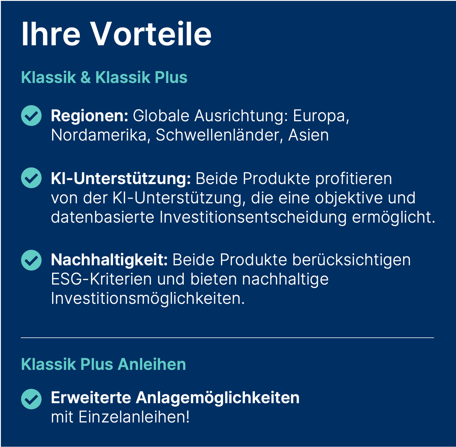 Ihre Vorteile unserer Vermögensverwaltung